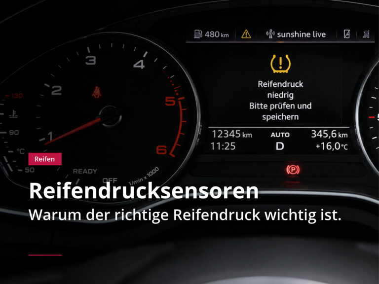 Reifendrucksensoren Anzeige