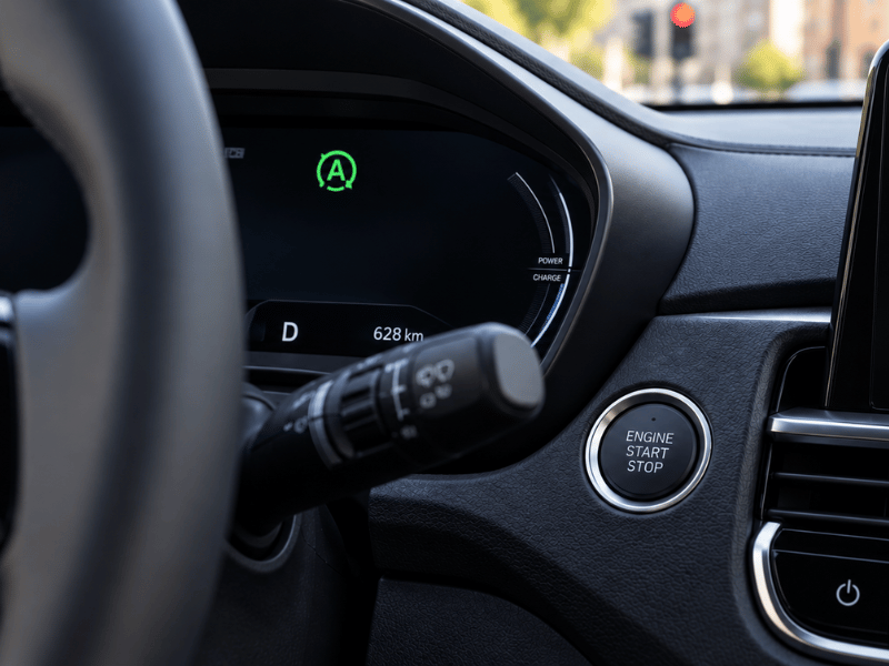 Verbrauch des Kia Picanto senken; Start-Stopp-Automatik; KI-generiert