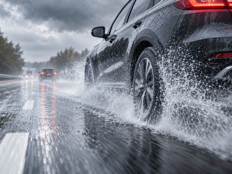 Aquaplaning; KI-generiert