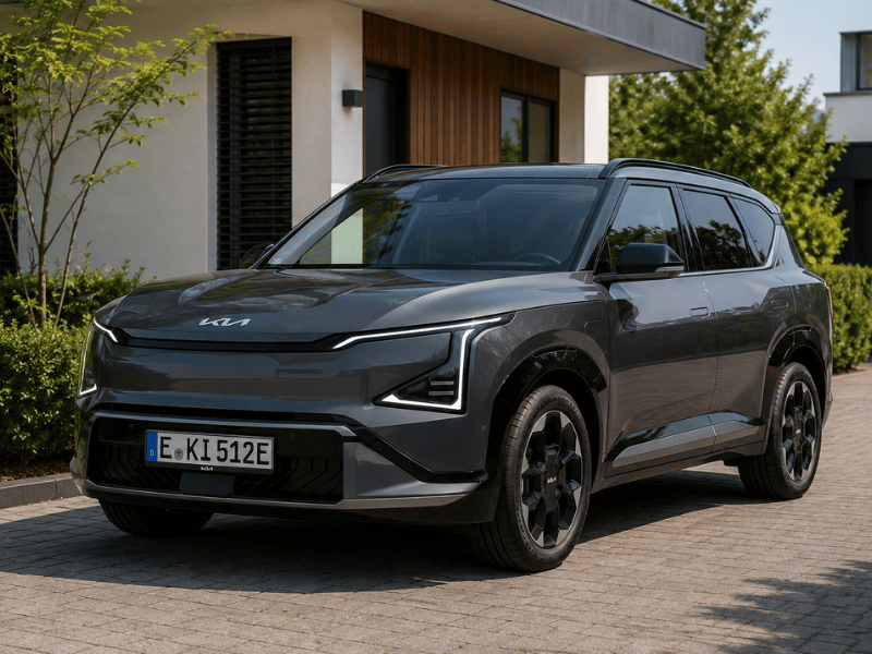 E-Kennzeichen Elektroauto - KI-generiert